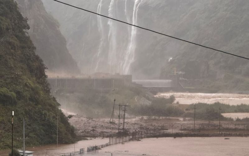 पहिरोले माथिल्लो तामाकोशी जलविद्युत आयोजनाको बाँध क्षेत्रका संरचनामा क्षति